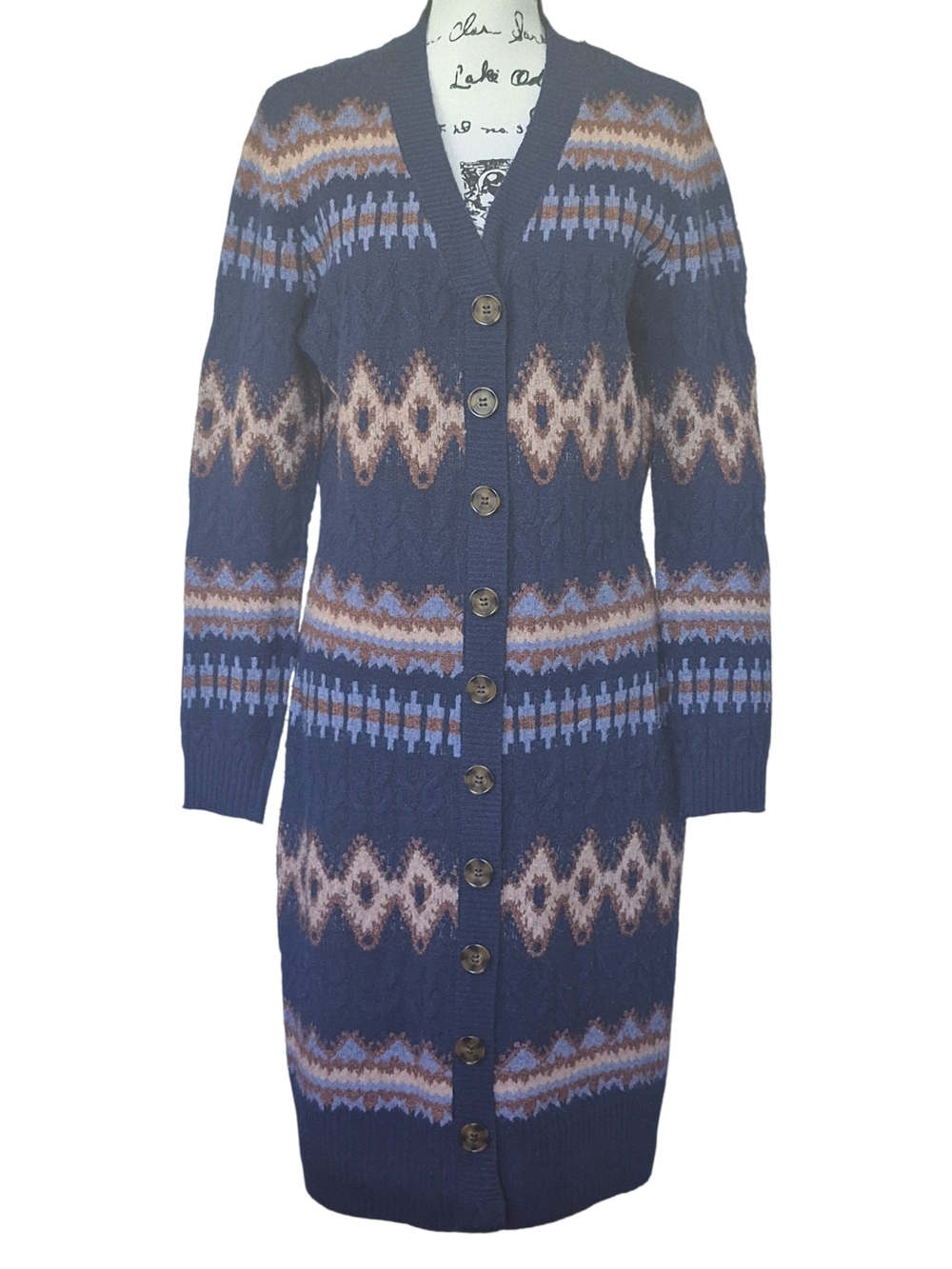 Lucky Brand Multicolor Knit Sweater Dress Sz M